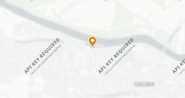 Map showing Restoran & Bar Meandar Hotel Osijek