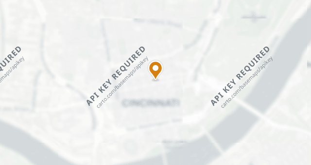 Map showing Jeff Ruby's Steakhouse