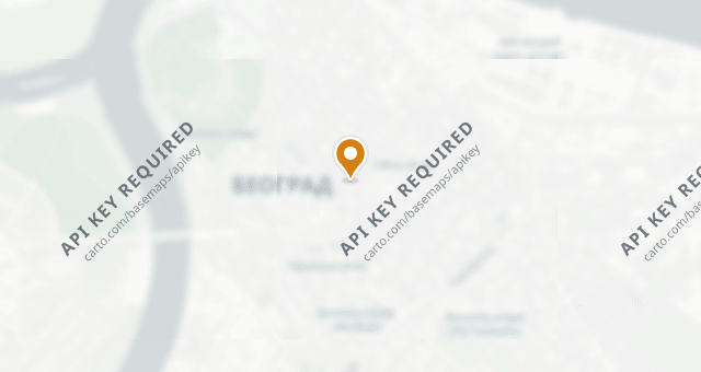 Map showing RESTORAN KLUB KNJIŽEVNIKA