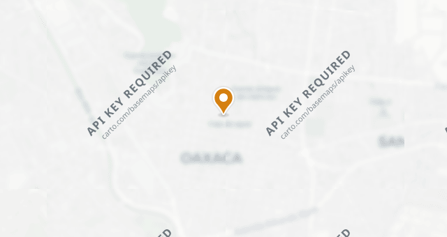 Map showing Los Danzantes Oaxaca