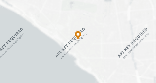 Map showing La Mar cebicheria