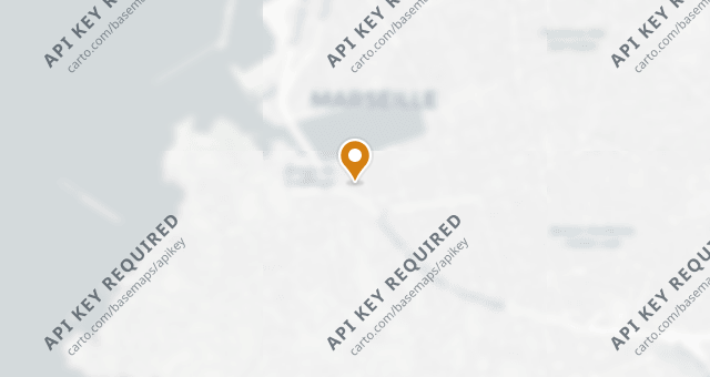 Map showing La Roquette