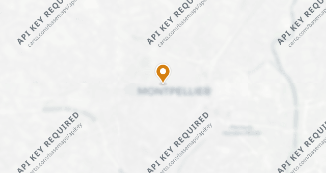 Map showing Jardin des Sens