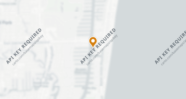 Map showing Mastro's Ocean Club