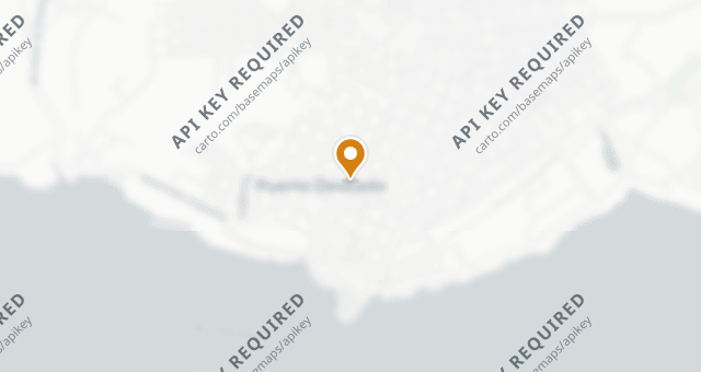 Map showing Puerto Bravo