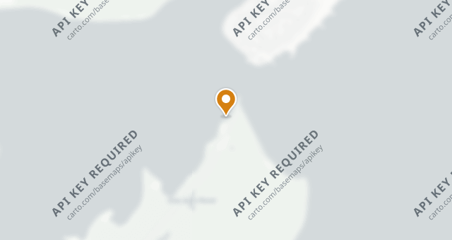 Map showing Shell Bay