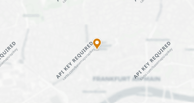 Map showing Miller &amp; Carter Frankfurt