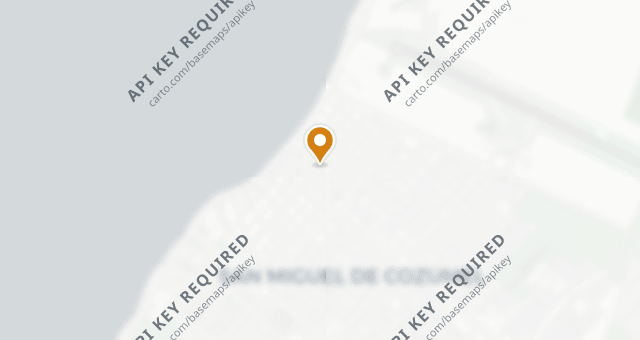Map showing Alfredo Di Roma Cozumel