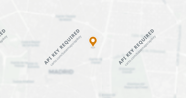Map showing Llama Inn - Madrid