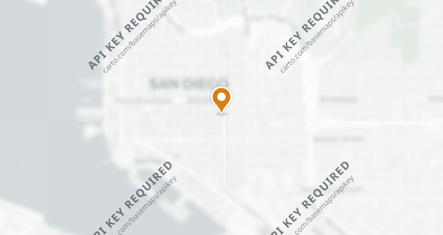 Map showing STK San Diego