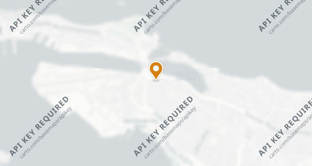 Map showing Canvas Restaurant