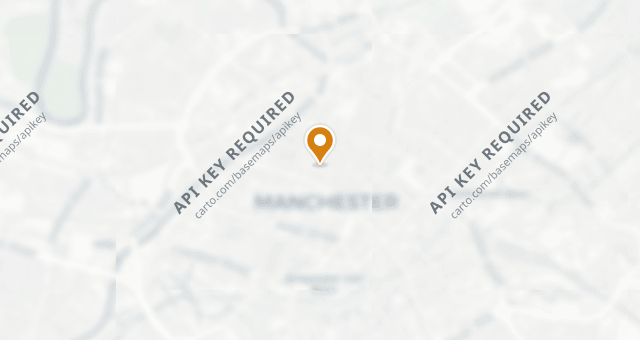 Map showing El Gato Negro Manchester