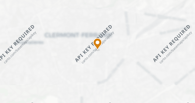 Map showing Comptoir central des bazars