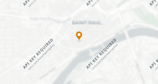 Map showing The St. Paul Grill