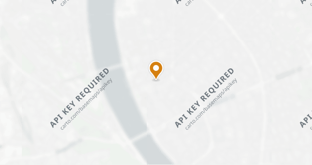 Map showing Nobu Budapest