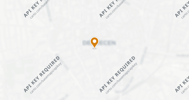 Map showing IKON Étterem Debrecen
